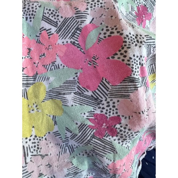 Circo 5T Strappy Girls Sleeveless Dress Pink Yellow Flowers Tropical Summer - Picture 8 of 9